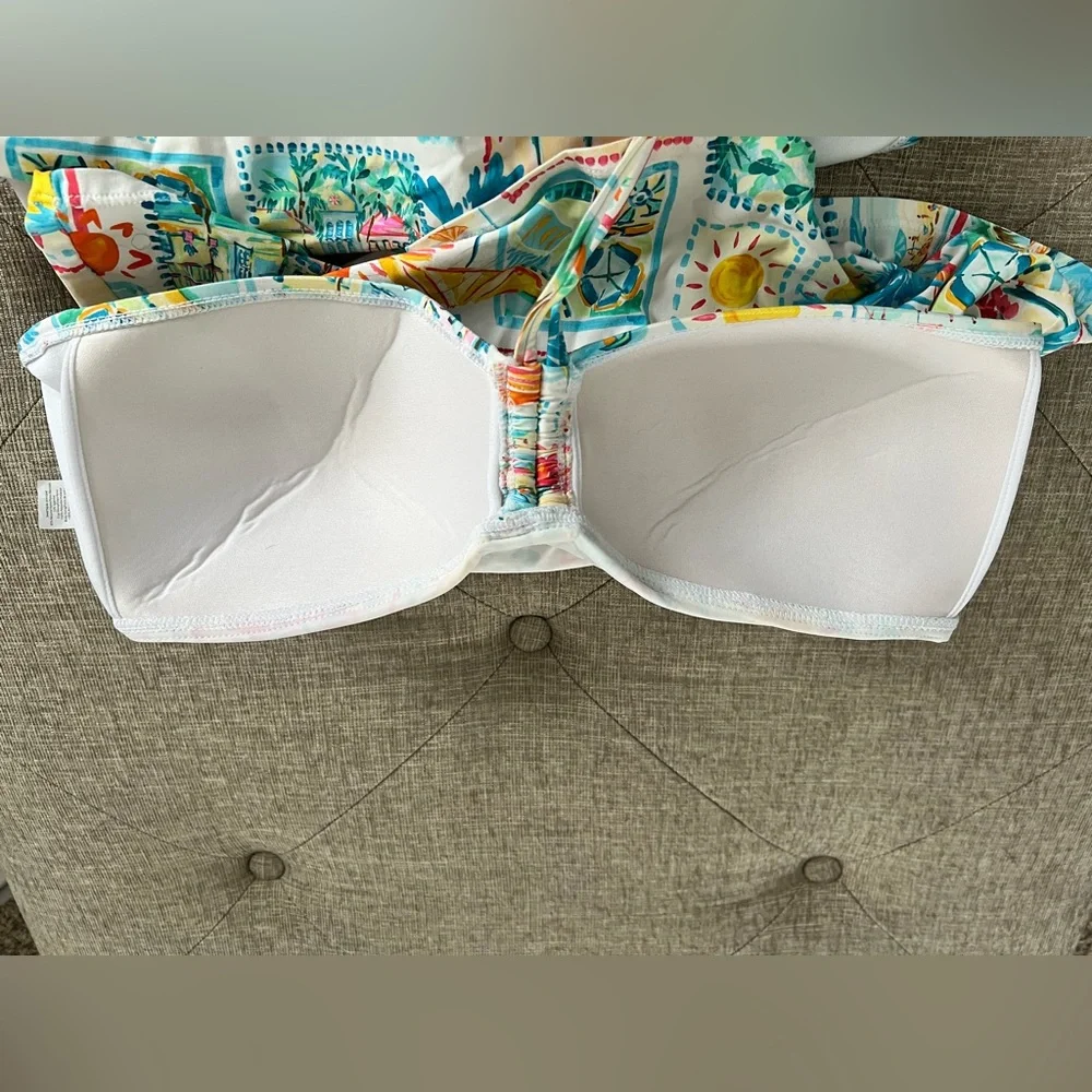 Colorful Print Women's tankini Set - Picture 4 of 5